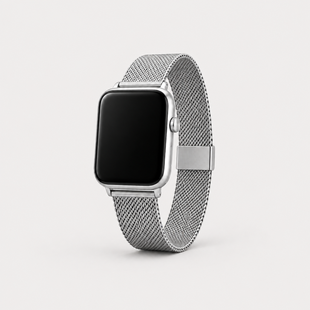Lelou Milano, boîtier et bracelet milanais argent
