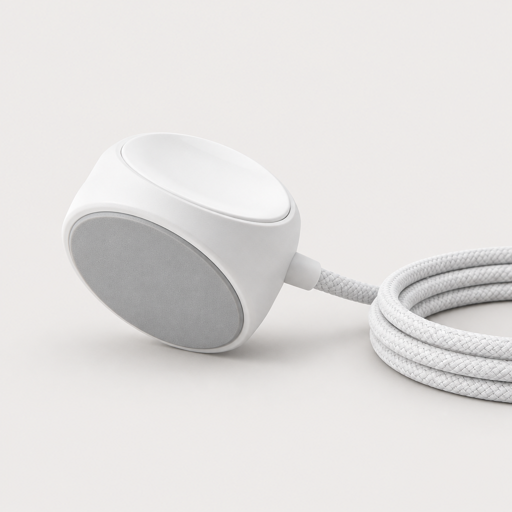 Dessous du socle de charge avec sa base antidérapante